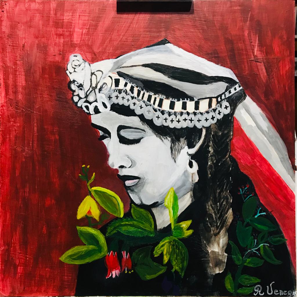 Homenaje Pictórico al Premio Nacional de Literatura Elicura Chihuailaf