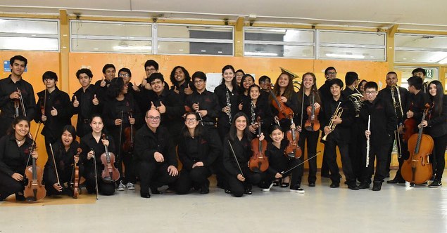 La Orquesta Infantil y Juvenil de Colina participa con éxito en el encuentro «Melodías al Viento Lebu 2019»